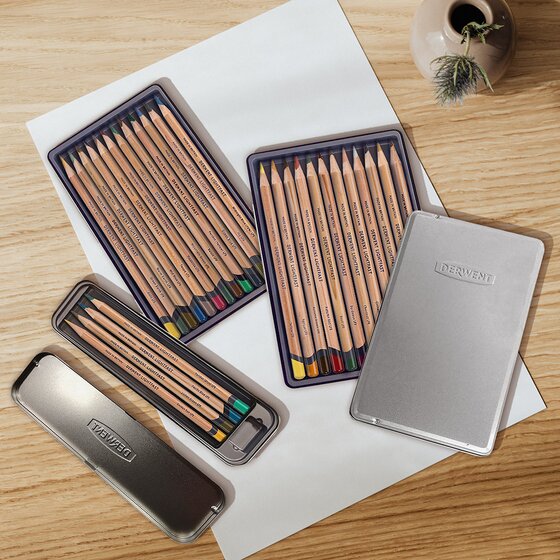 Artist's Pencils, Colouring Pencils, Derwent UK, Derwent Lightfast (28)  Extension Limited-Edition Tin(s)
